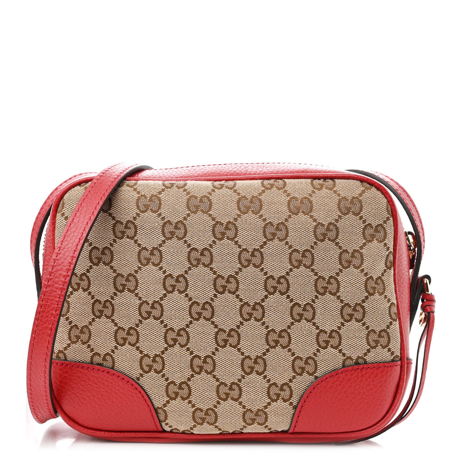 Gucci Monogram Mini Bree Messenger Bag Red 1 of 10