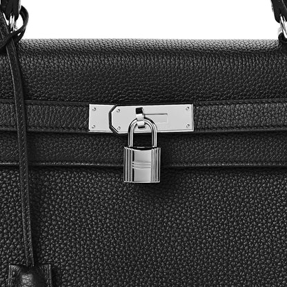 Hermes Togo Matte Alligator Kelly Retourne Touch 32 Black 41 of 42