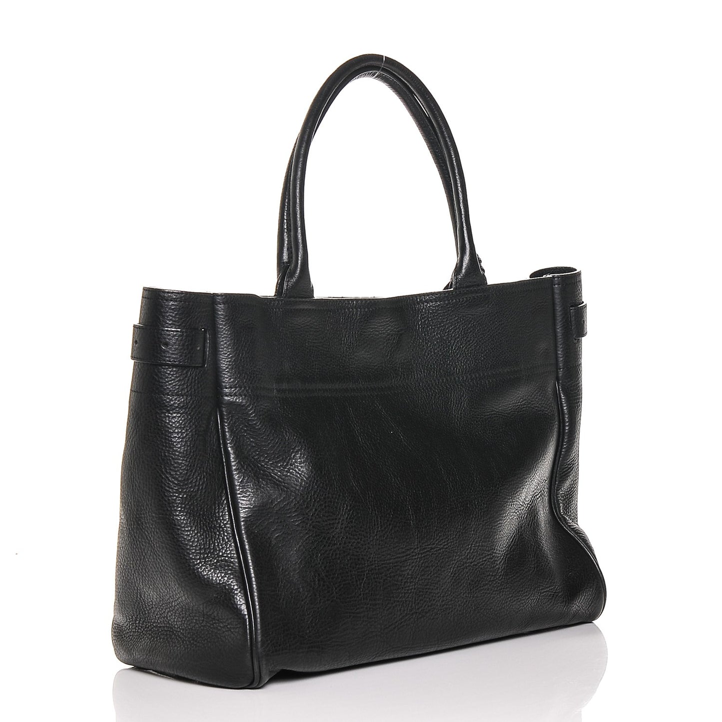 Natural Leather Bayswater Tote Black