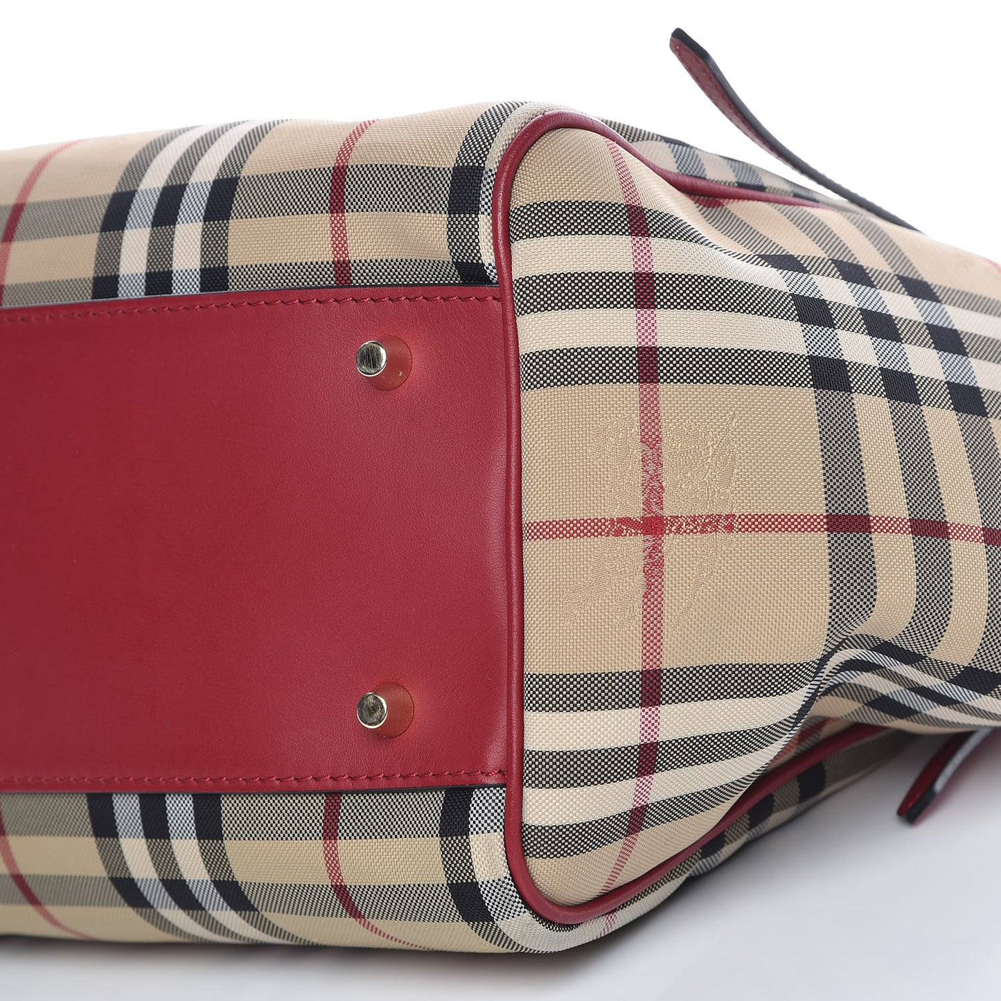 Horseferry Check Small Canterbury Tote Honey Parade Red