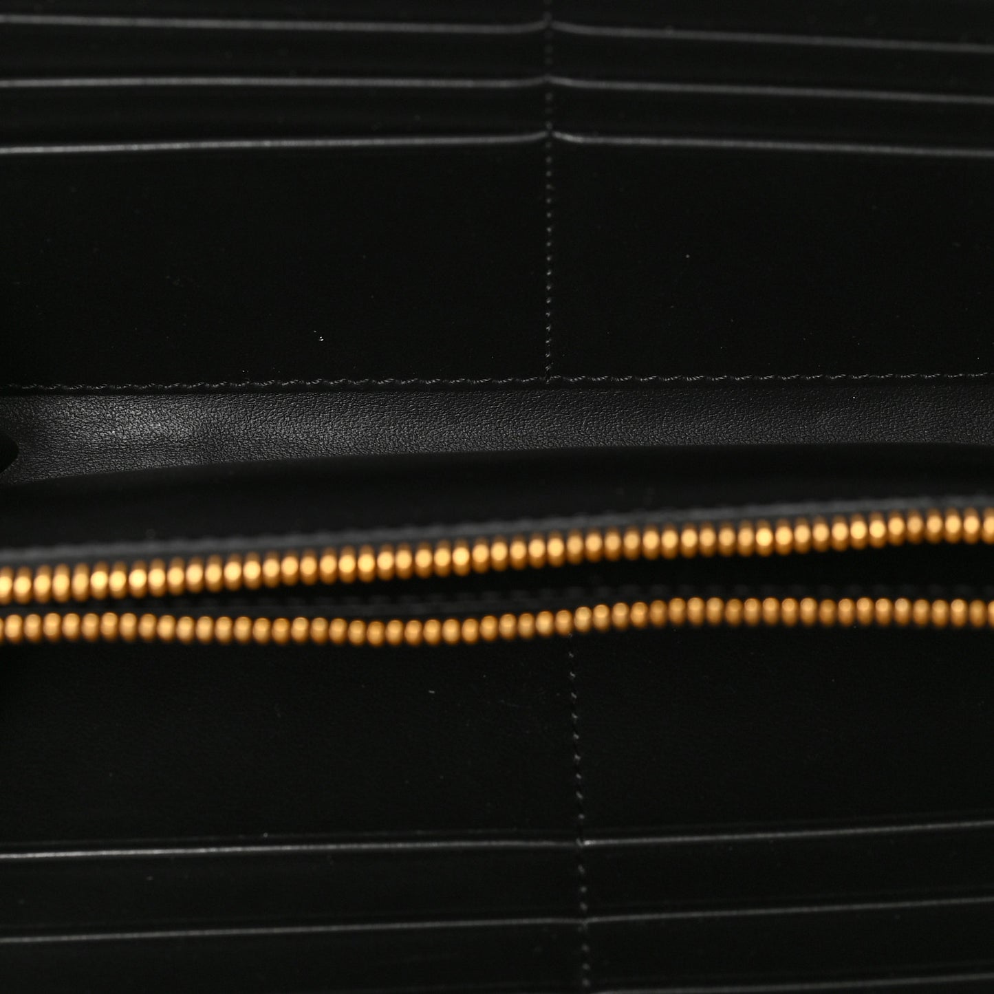 Calfskin Lizard Embossed TF Zip Around Wallet Black