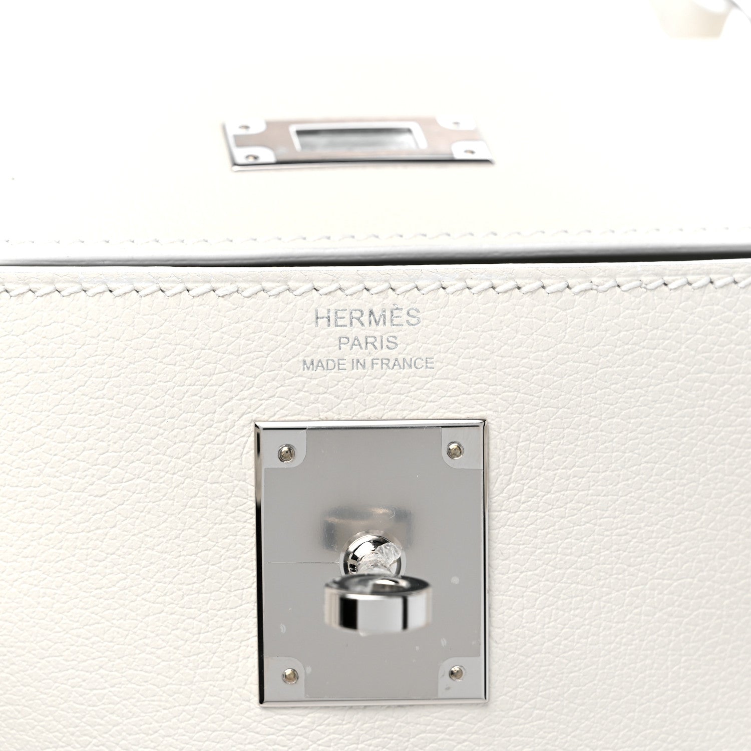 Hermes Evercolor Kelly Retourne 28 White 6 of 10