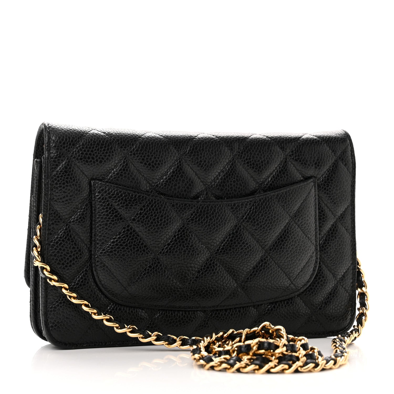 Chanel Caviar Quilted Wallet on Chain WOC Black 2 of 11