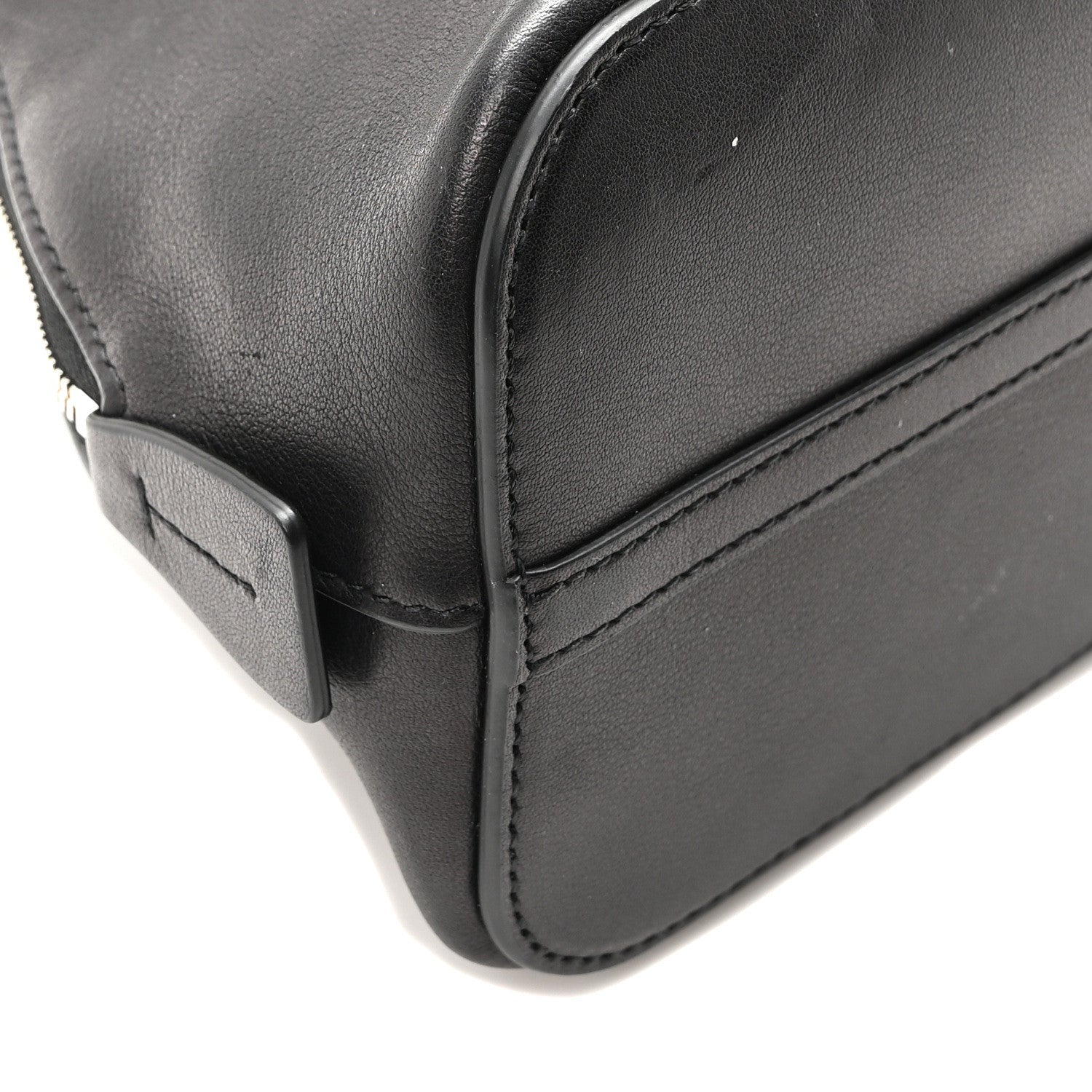 The Row Saddle Calfskin Mini Devon Bag Black 9 of 10