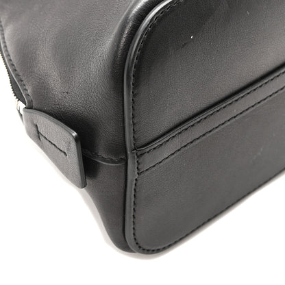 The Row Saddle Calfskin Mini Devon Bag Black 9 of 10