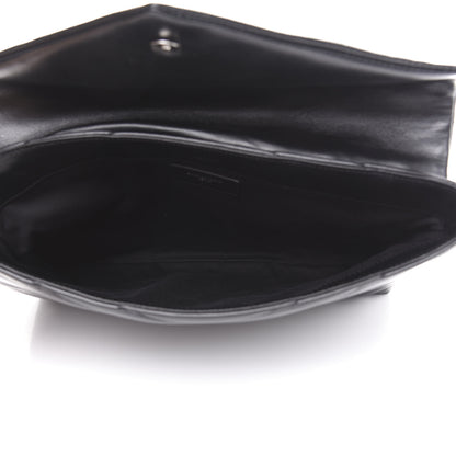 Saint Laurent Calfskin Y Quilted Monogram Loulou Document Holder Black 4 of 8