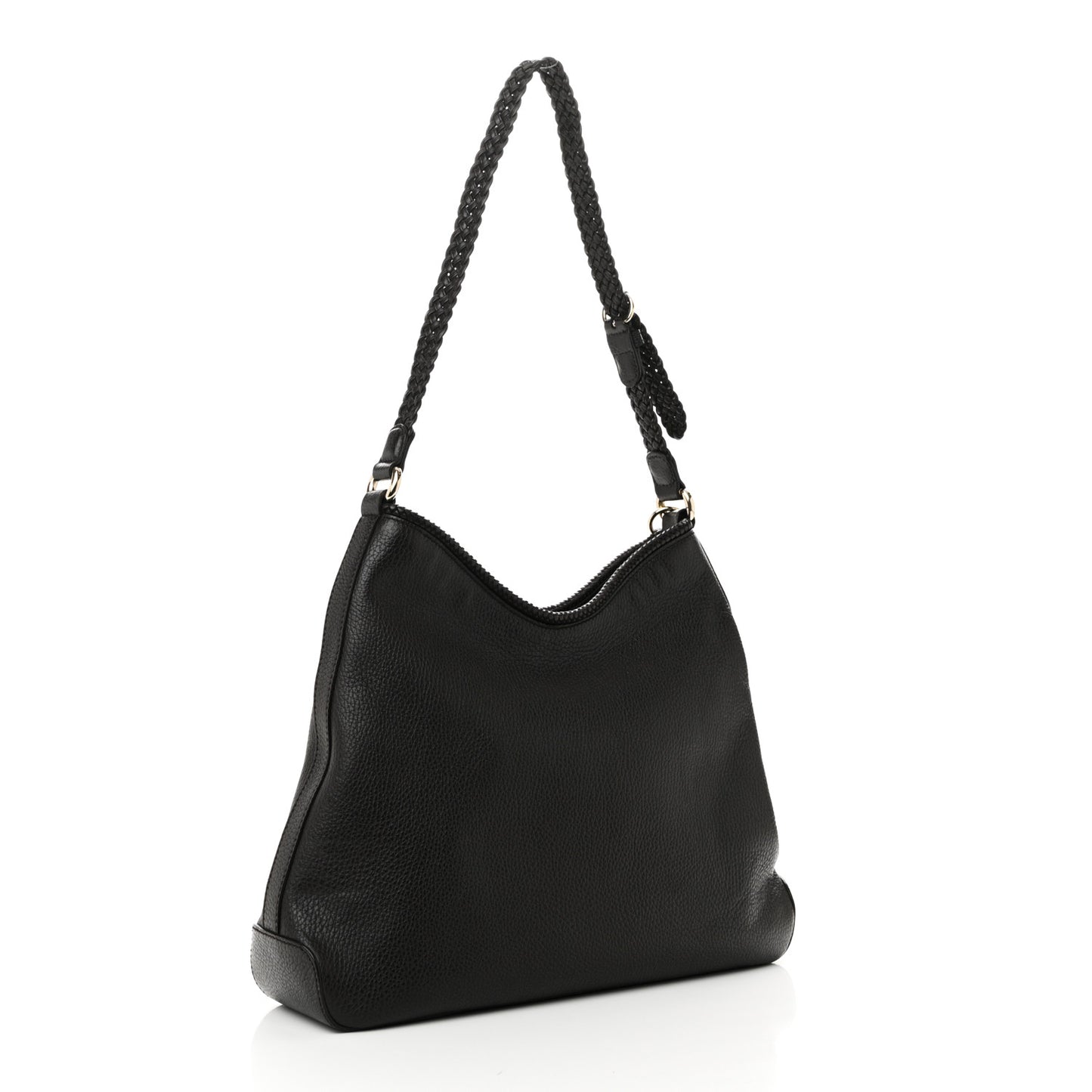 Pebbled Calfskin Medium Marrakech Hobo Dark Brown