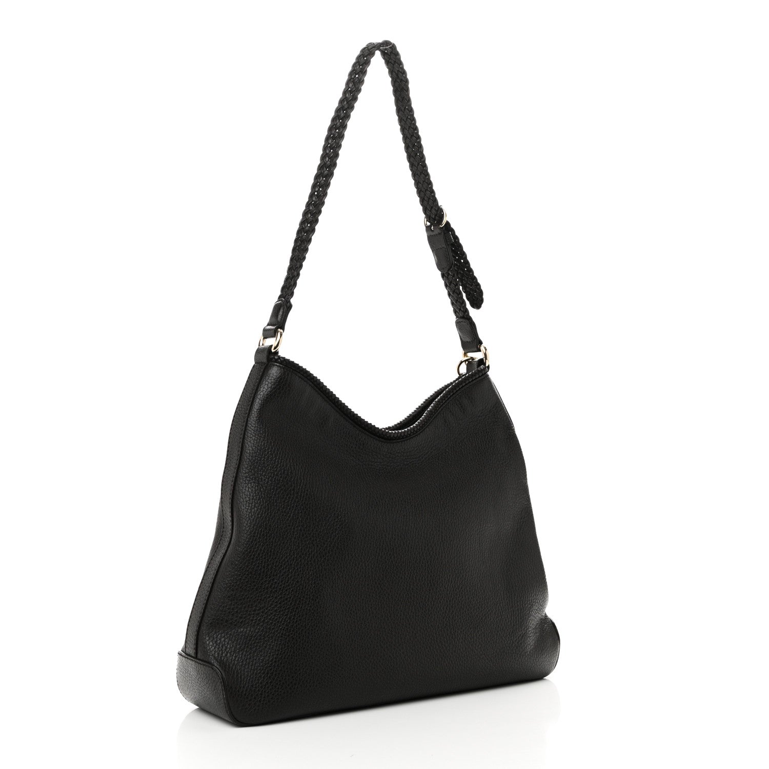 Gucci Pebbled Calfskin Medium Marrakech Hobo Dark Brown 3 of 10