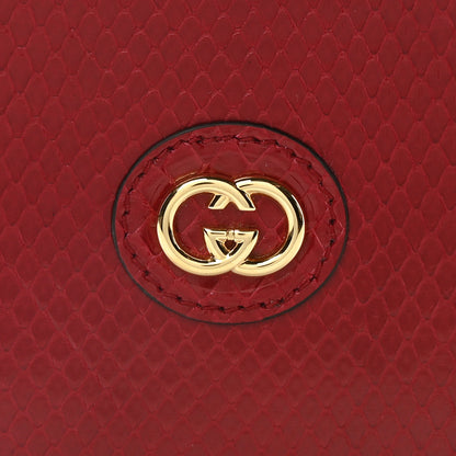 Gucci Snakeskin Broadway Mini Heart Top Handle Bag Rasberry Candy 8 of 11