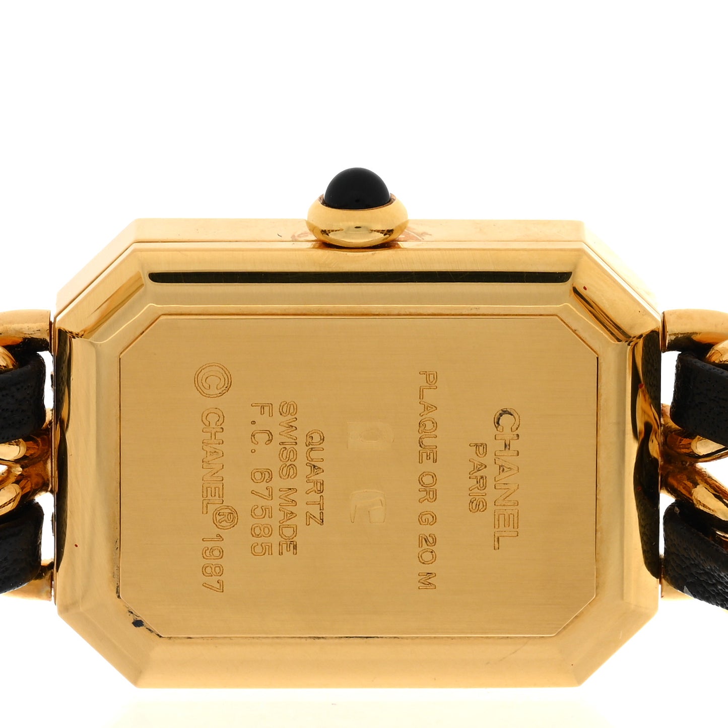 Stainless Steel Lambskin 20mm Chain Premiere Quartz Watch Gold M