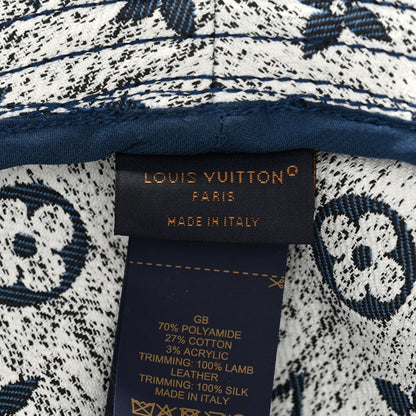 Louis Vuitton Monogram Denim Jacquard Bob Bucket Hat S Blue 8 of 8