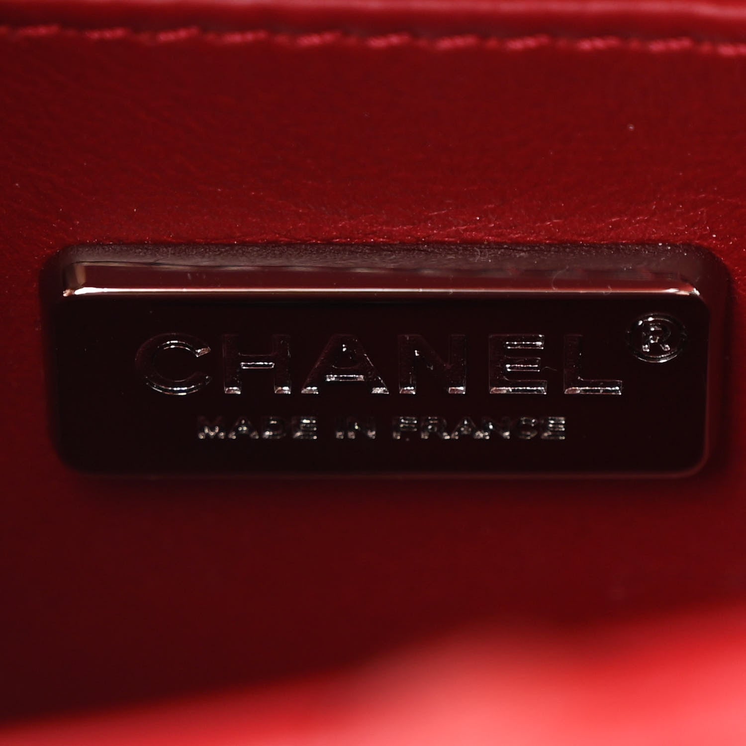 Chanel Snakeskin Mini Square Flap Red 6 of 11