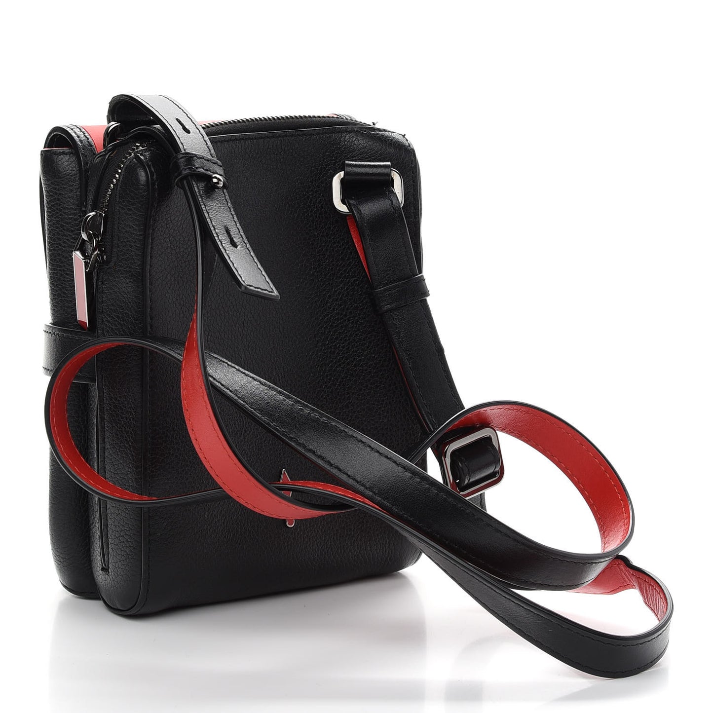 Calfskin Rubber Bench Reporter Loubi Black