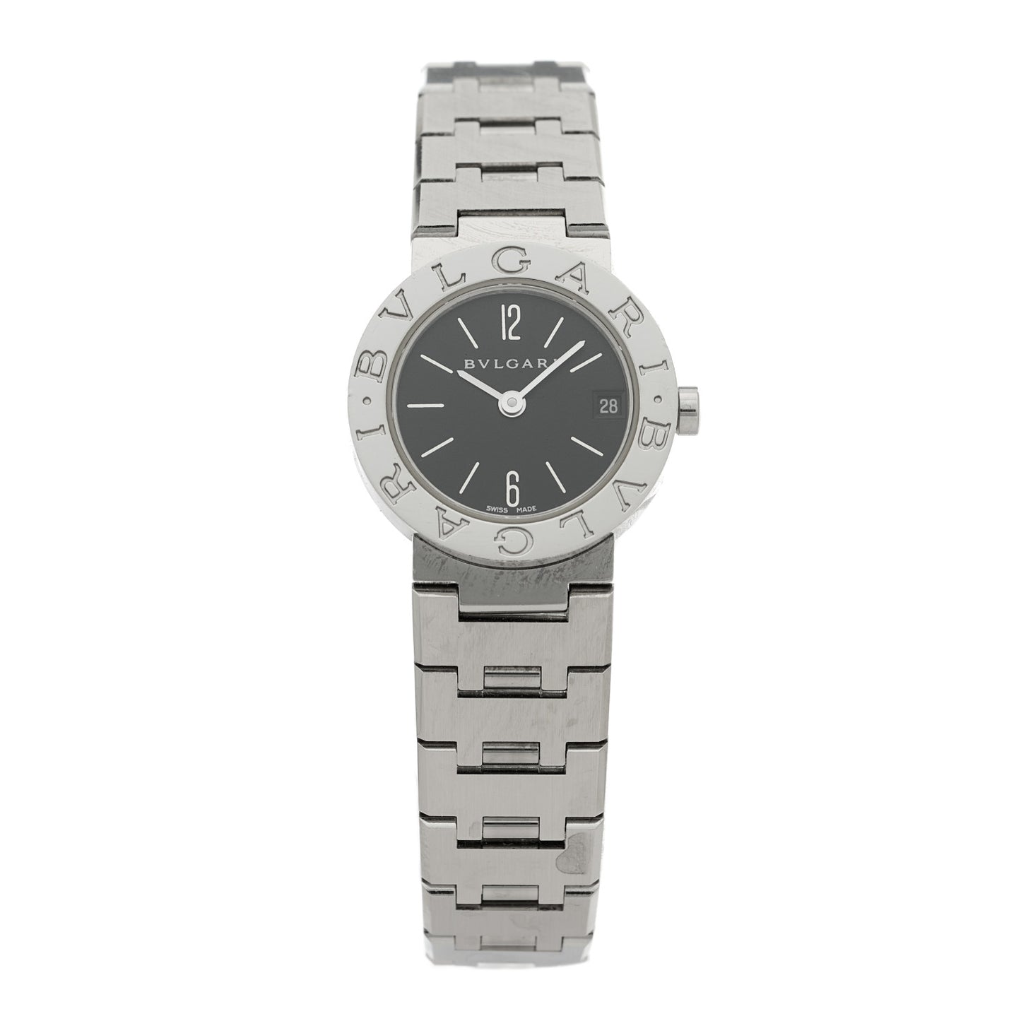 Stainless Steel 23mm Quartz Watch Black
