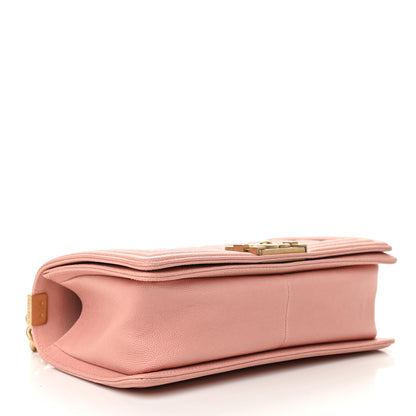 Chanel Caviar Quilted Medium Boy Flap Pink 4 of 9