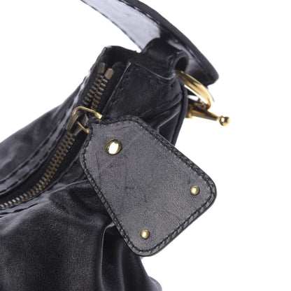 Gucci Calfskin Medium Jockey Hobo Black 10 of 12