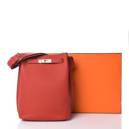 Hermes Togo So Kelly 22 Vermillion 10 of 10