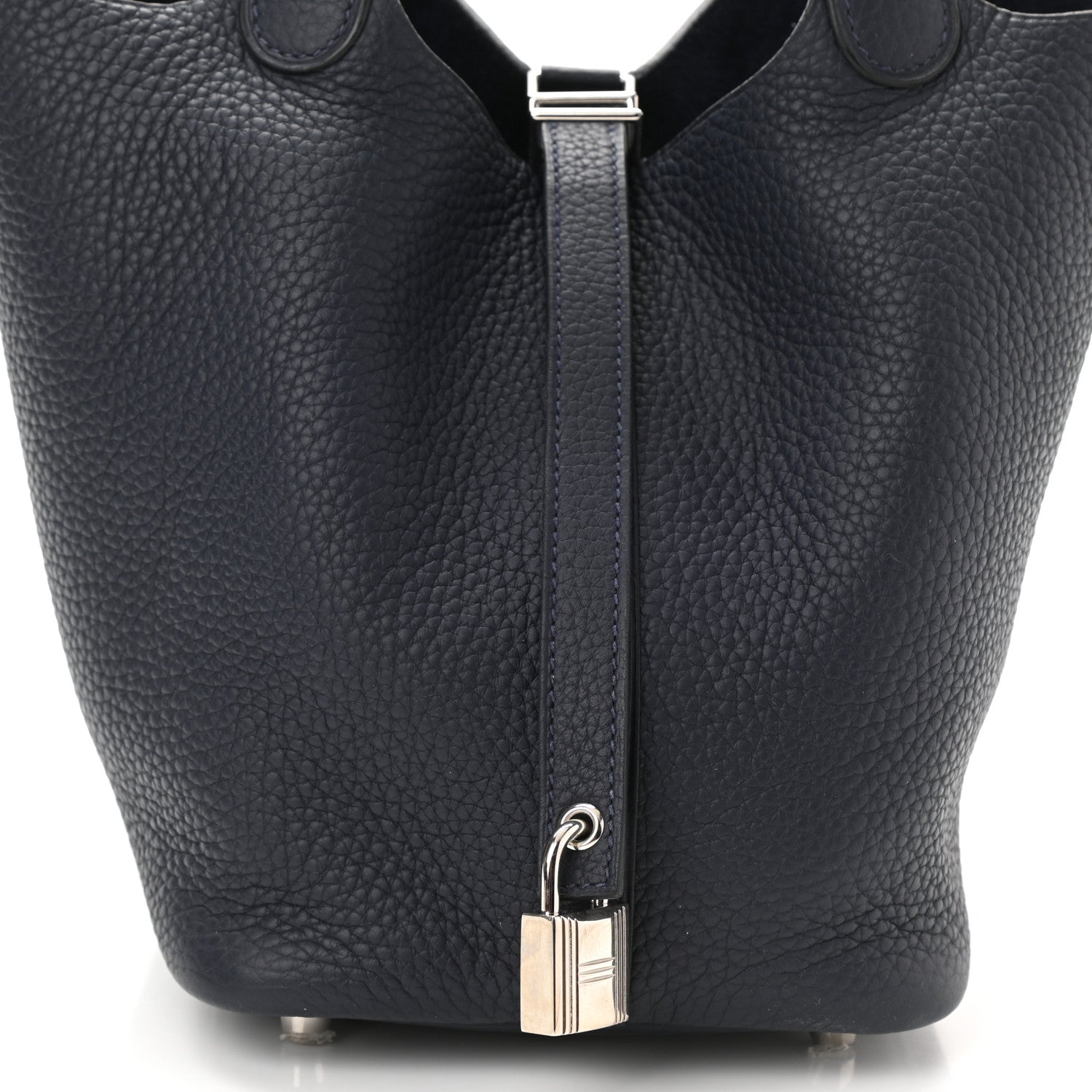Hermes Taurillon Clemence Picotin Lock 18 PM Bleu Nuit 8 of 11