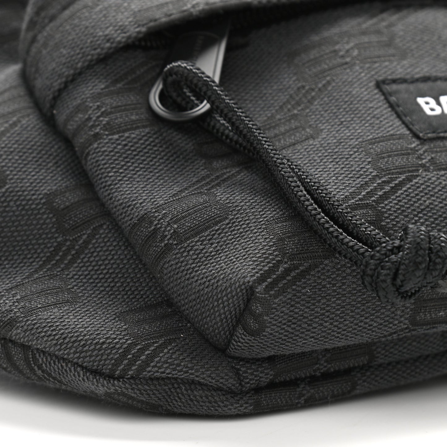 Canvas BB Monogram Medium Signature Beltpack Black