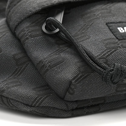 Balenciaga Canvas BB Monogram Medium Signature Beltpack Black 8 of 10