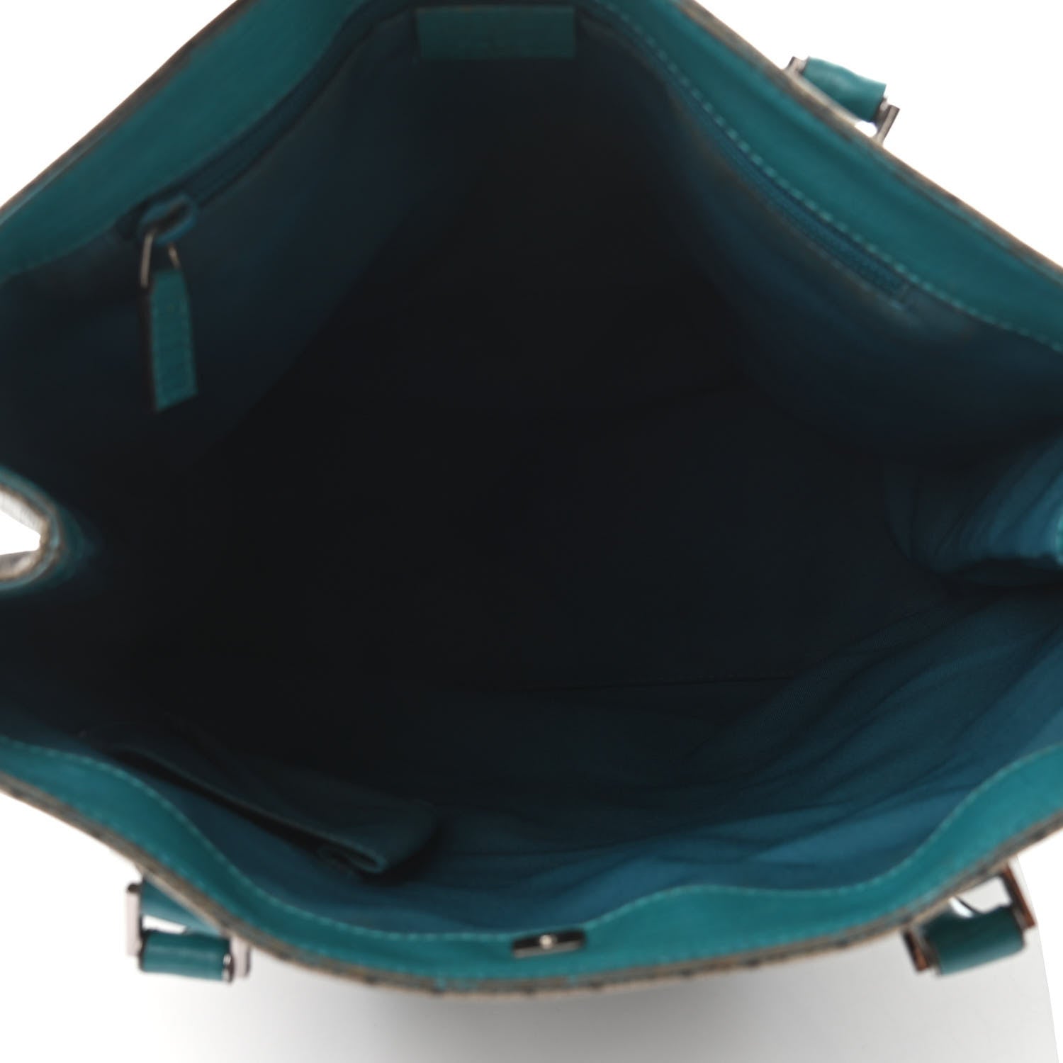 Gucci GG Plus Monogram Small Vertical Tote Turquoise 4 of 4