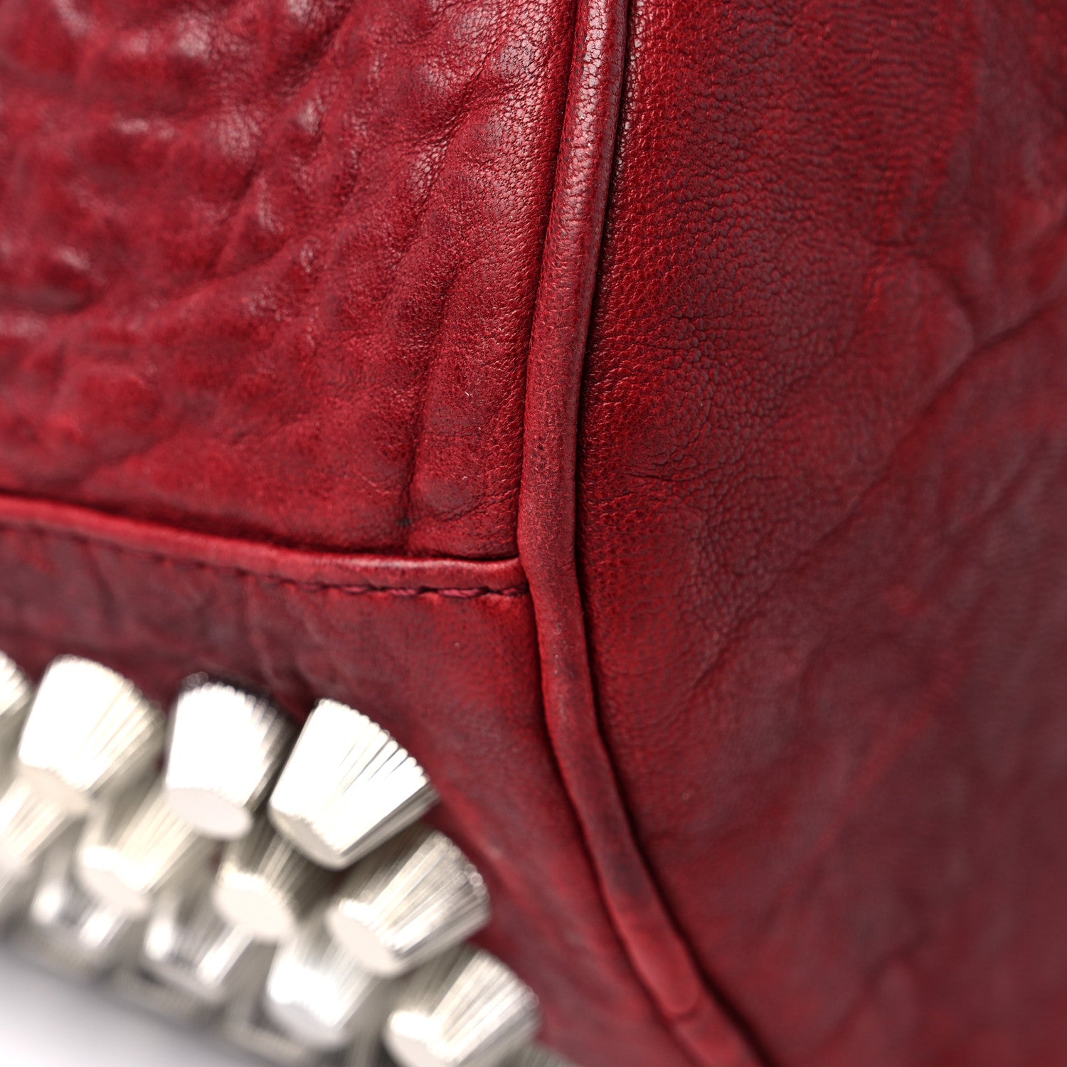 Alexander Wang Pebbled Lambskin Rocco Spice Silver Hardware 10 of 12