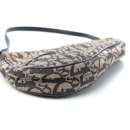 Christian Dior Monogram Mini Saddle Pochette Black 8 of 9