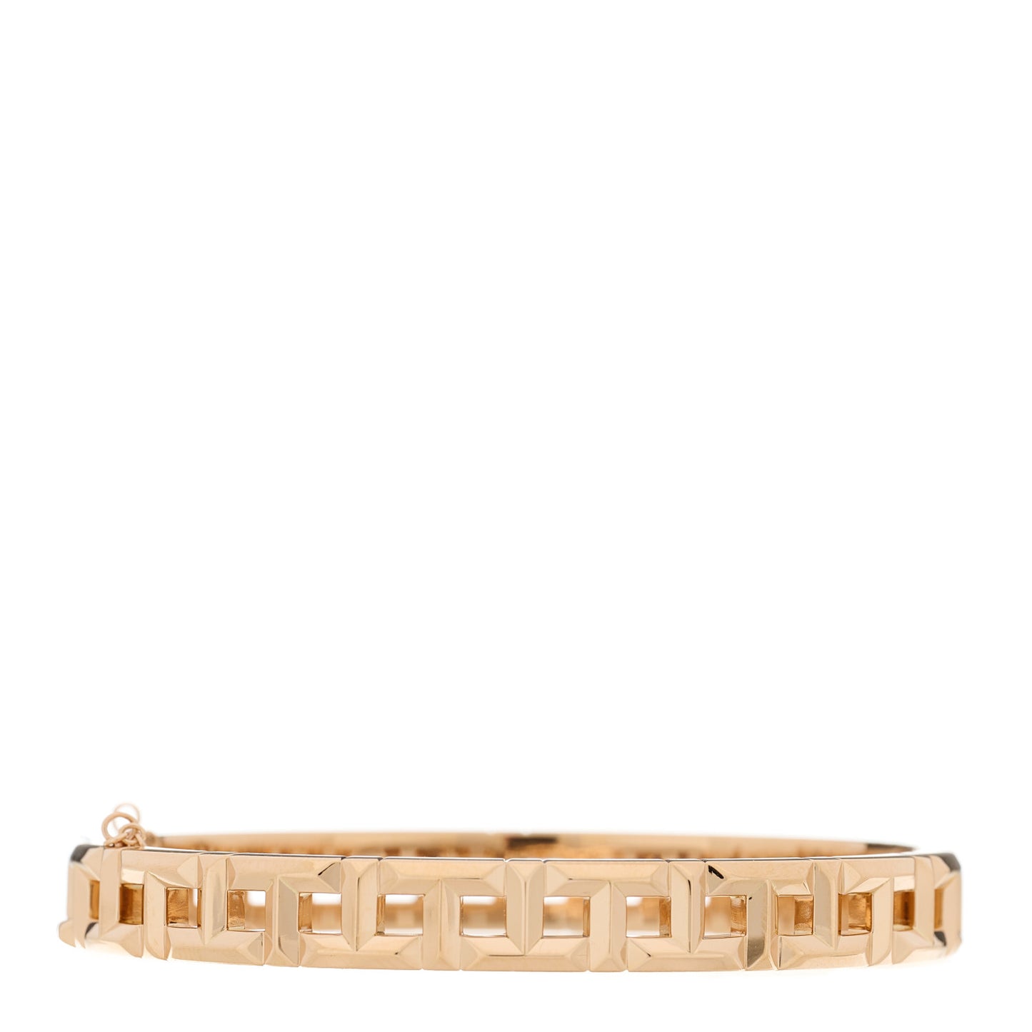 18K Rose Gold Narrow T True Hinged Bangle Bracelet