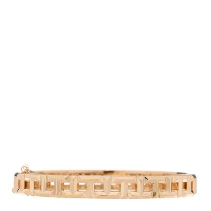 Tiffany 18K Rose Gold Narrow T True Hinged Bangle Bracelet 2 of 4