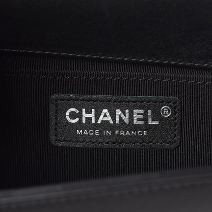 Chanel Calfskin Quilted Medium Boy Flap So Black 6 of 10