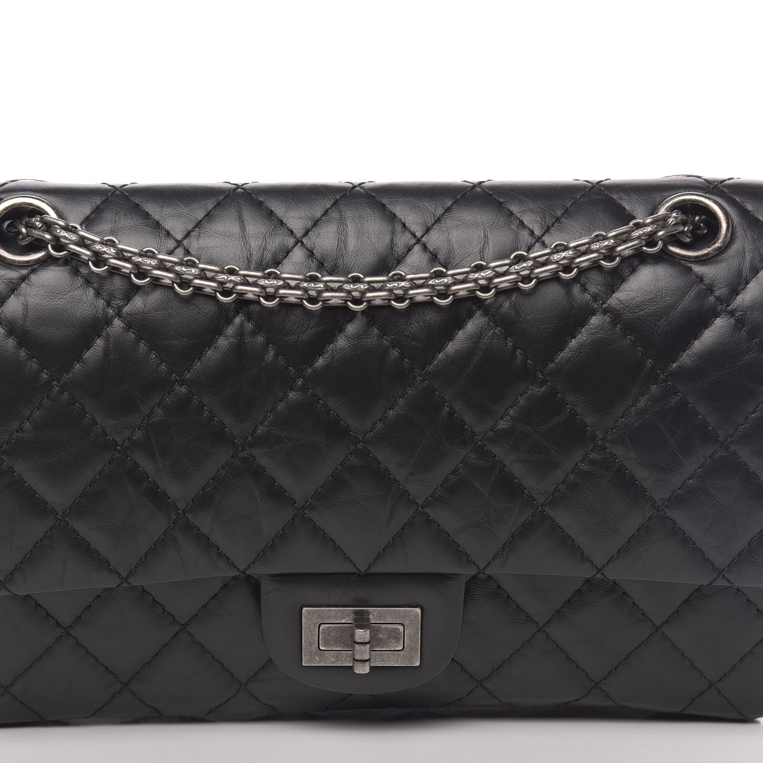 Chanel Aged Calfskin Quilted 2.55 Reissue 225 Flap Black 10 of 10