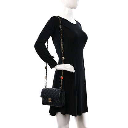 Chanel Lambskin Quilted Casino Chips Mini Flap Black 2 of 9