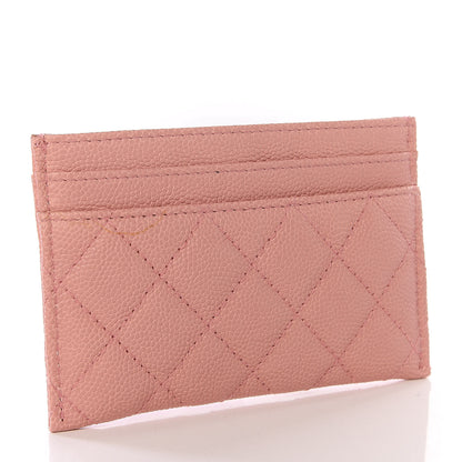 Chanel Caviar Quilted Boy Card Holder Light Pink 2 of 6