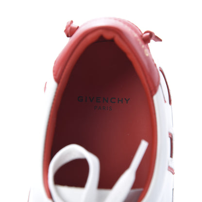 Givenchy Calfskin Reverse Logo Urban Street Sneakers 39 White Red 7 of 8