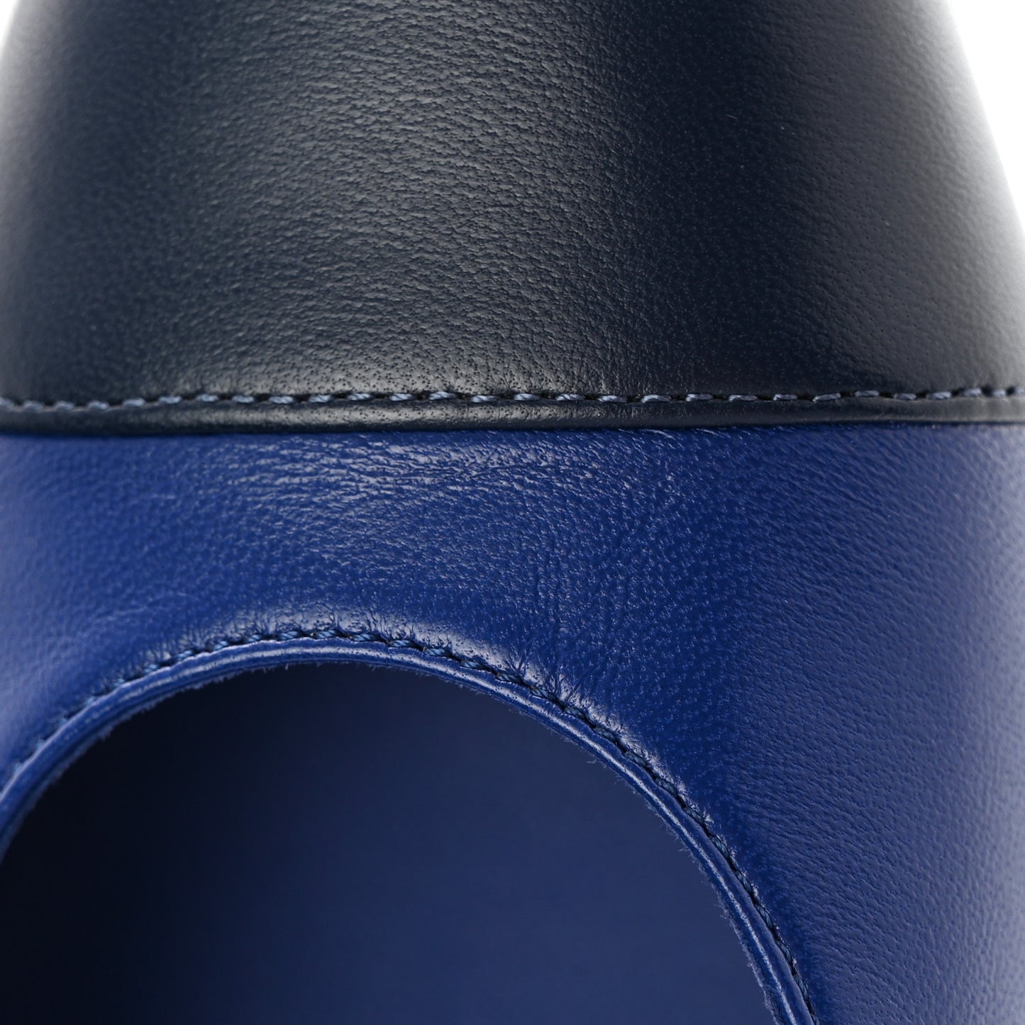 Lambskin Cap Toe Slingback Pumps 40 Blue