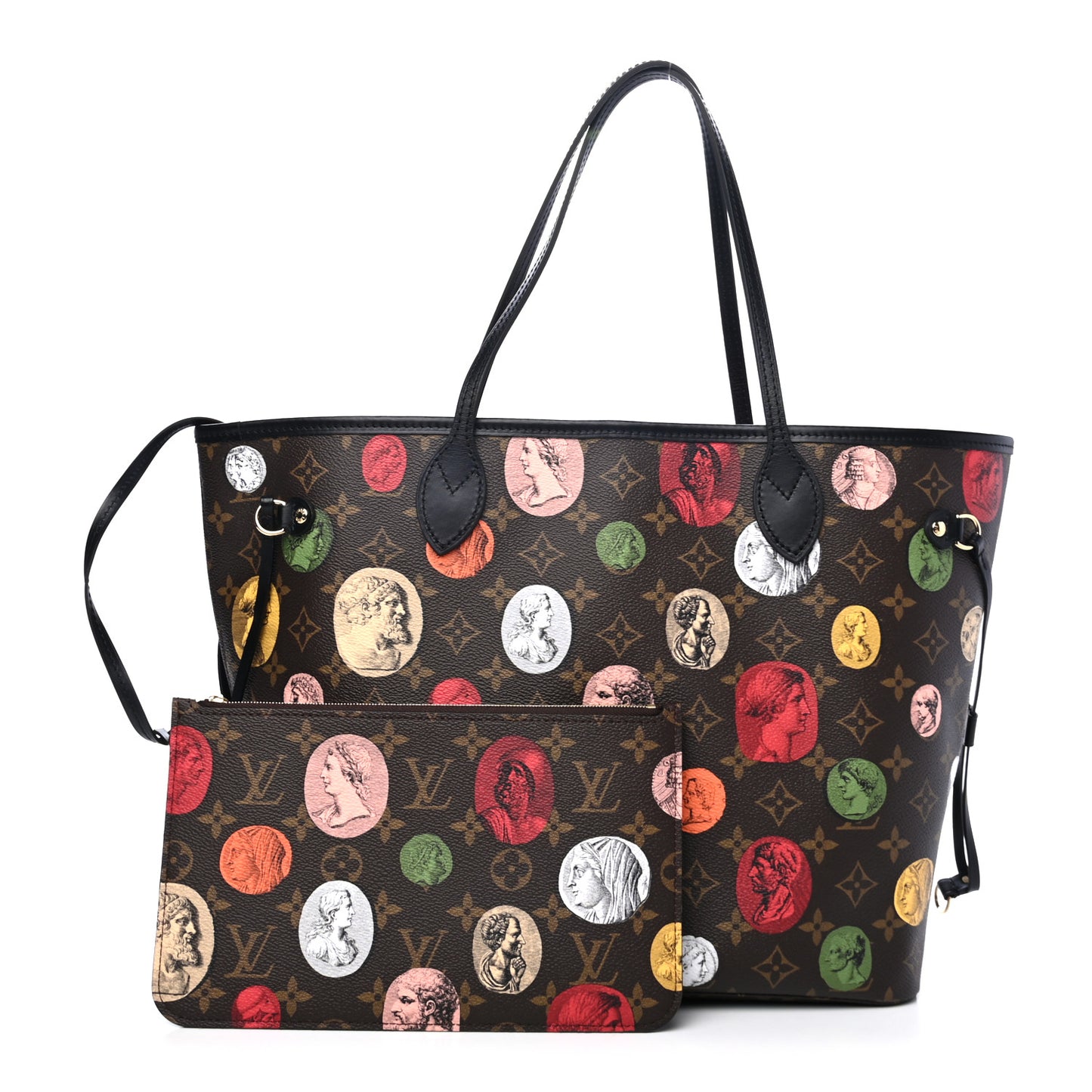 X FORNASETTI Monogram Cameo Neverfull MM