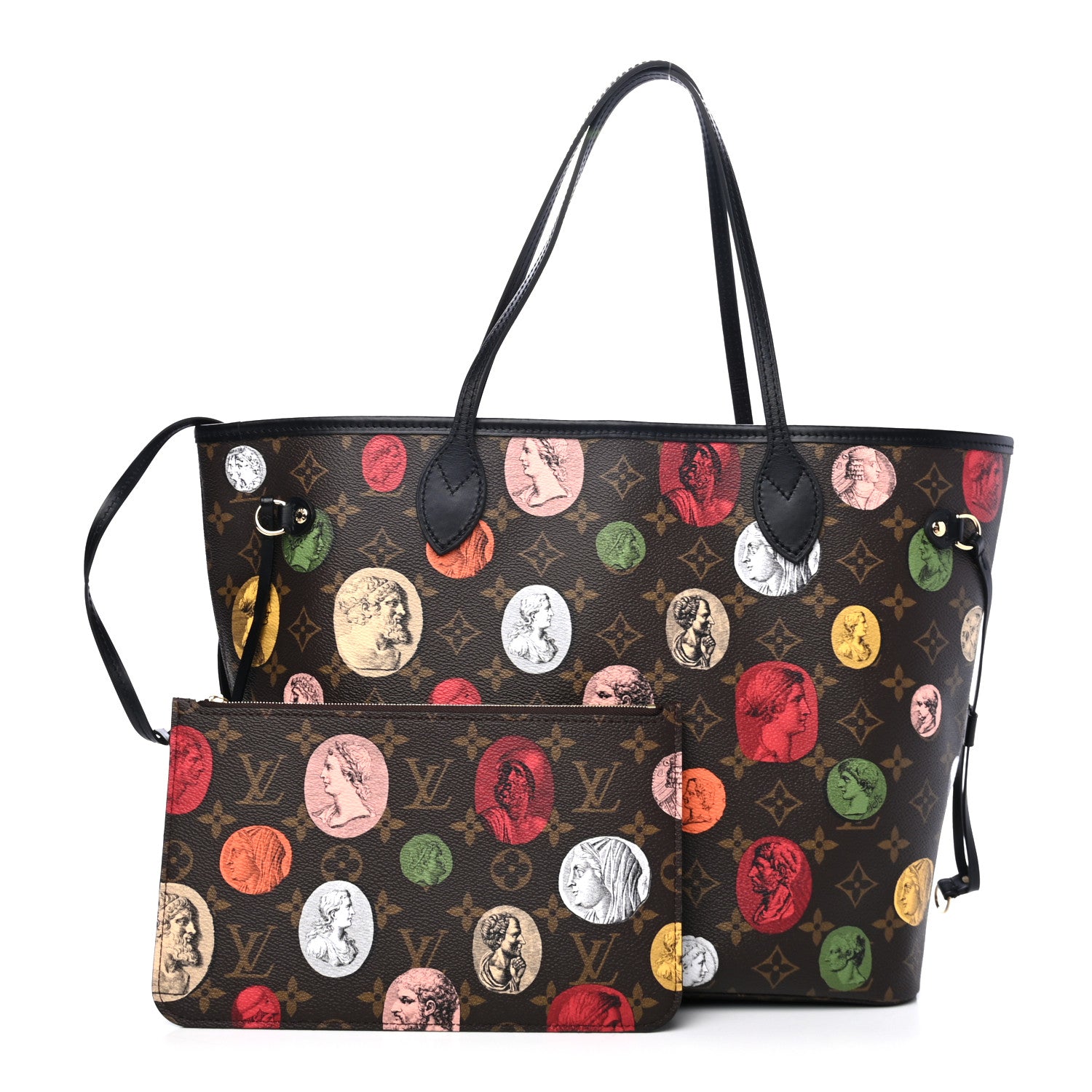 Louis Vuitton X FORNASETTI Monogram Cameo Neverfull MM 1 of 4