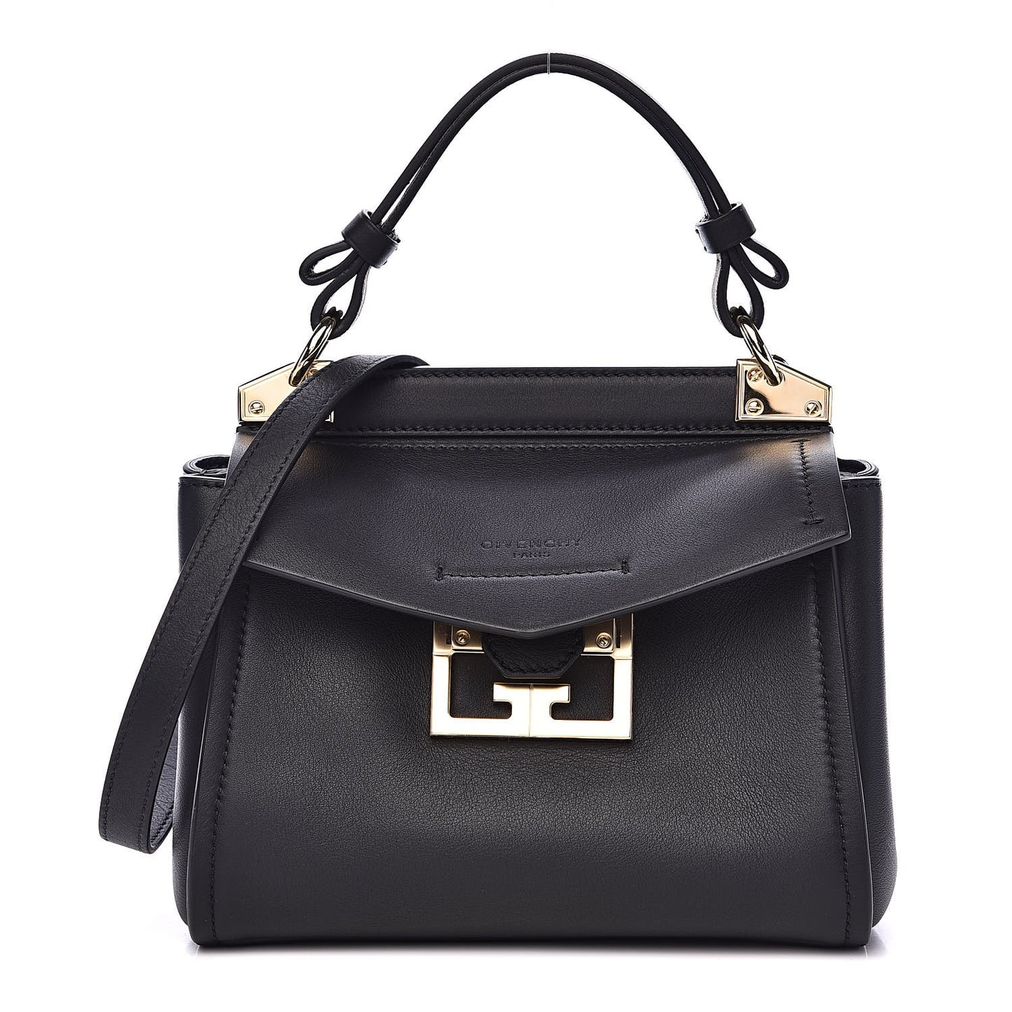 Calfskin Mini Mystic Shoulder Bag Black