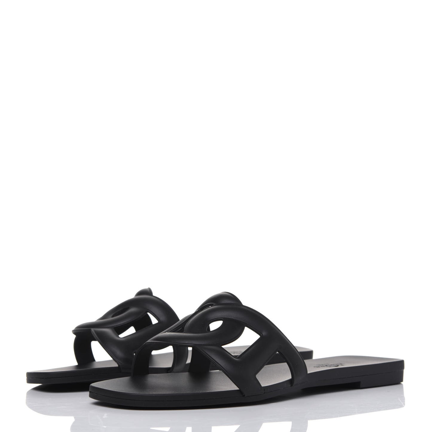 Rubber Aloha Sandals 36 Black