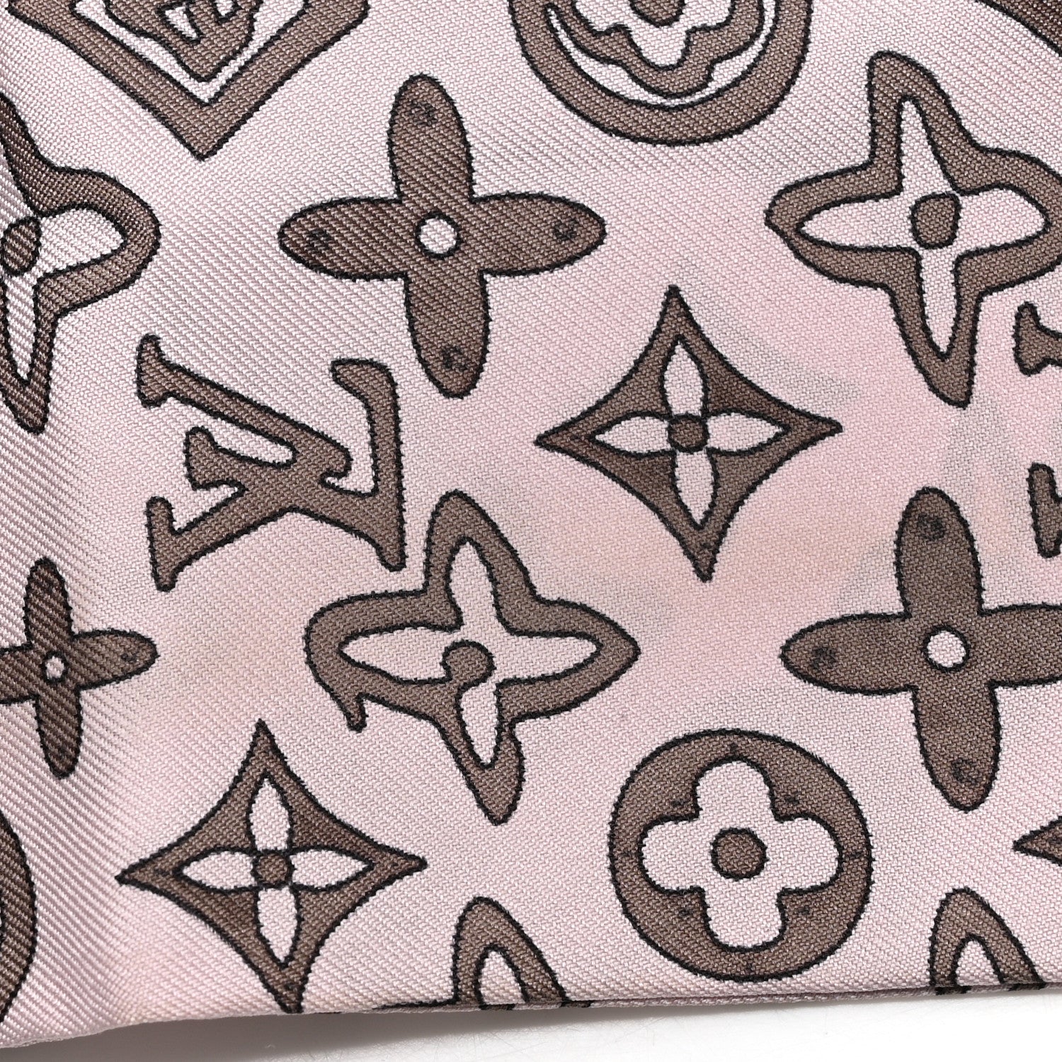 Louis Vuitton Silk Monogram Map Bandeau Rose Poudre 4 of 5