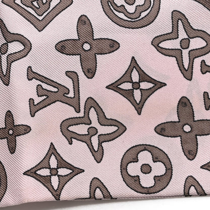 Louis Vuitton Silk Monogram Map Bandeau Rose Poudre 4 of 5