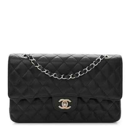 Chanel Caviar Quilted Medium Double Flap Black 1 of 12