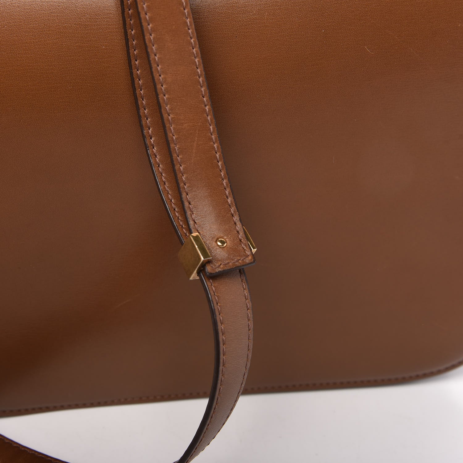 Celine Box Calfskin Medium Classic Box Flap Bag Camel 12 of 14