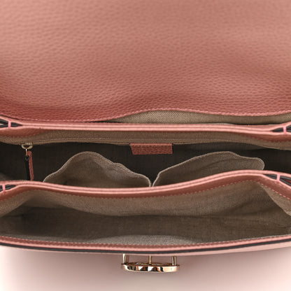 Gucci Dollar Calfskin Medium Interlocking G Top Handle Shoulder Bag Soft Pink 5 of 10