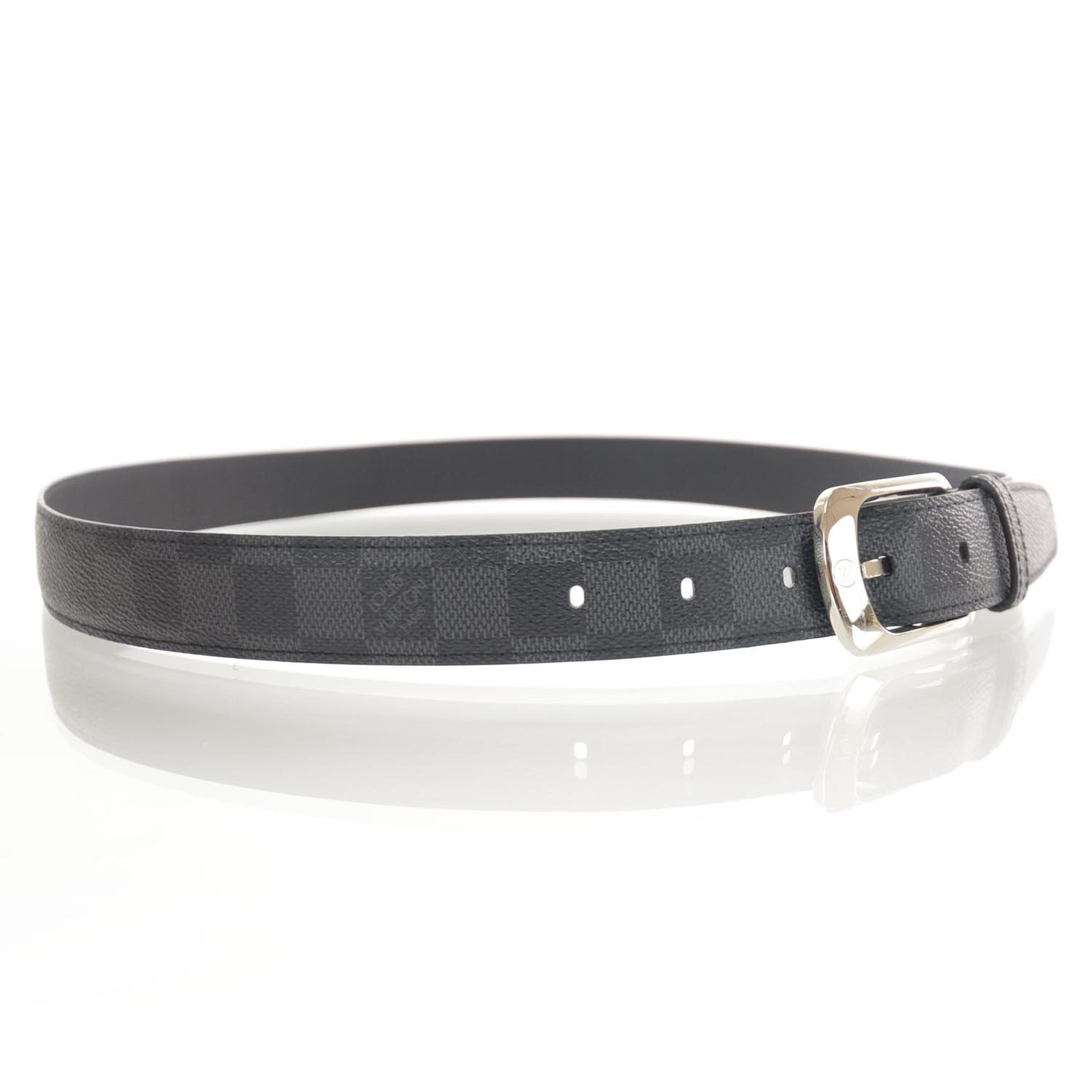 Damier Graphite Ellipse Belt 38