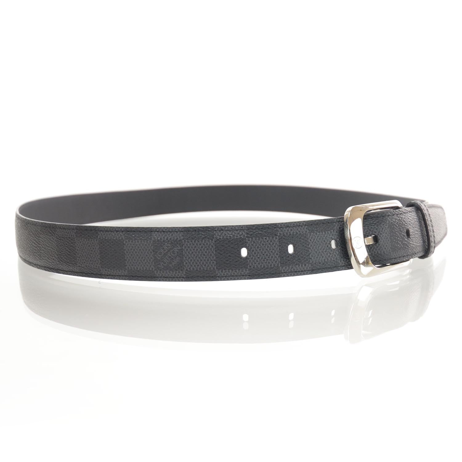 Louis Vuitton Damier Graphite Ellipse Belt 38 3 of 7