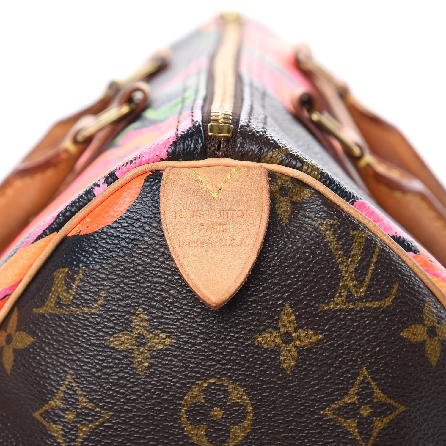 Louis Vuitton Monogram Roses Speedy 30 7 of 16