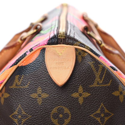 Louis Vuitton Monogram Roses Speedy 30 7 of 16