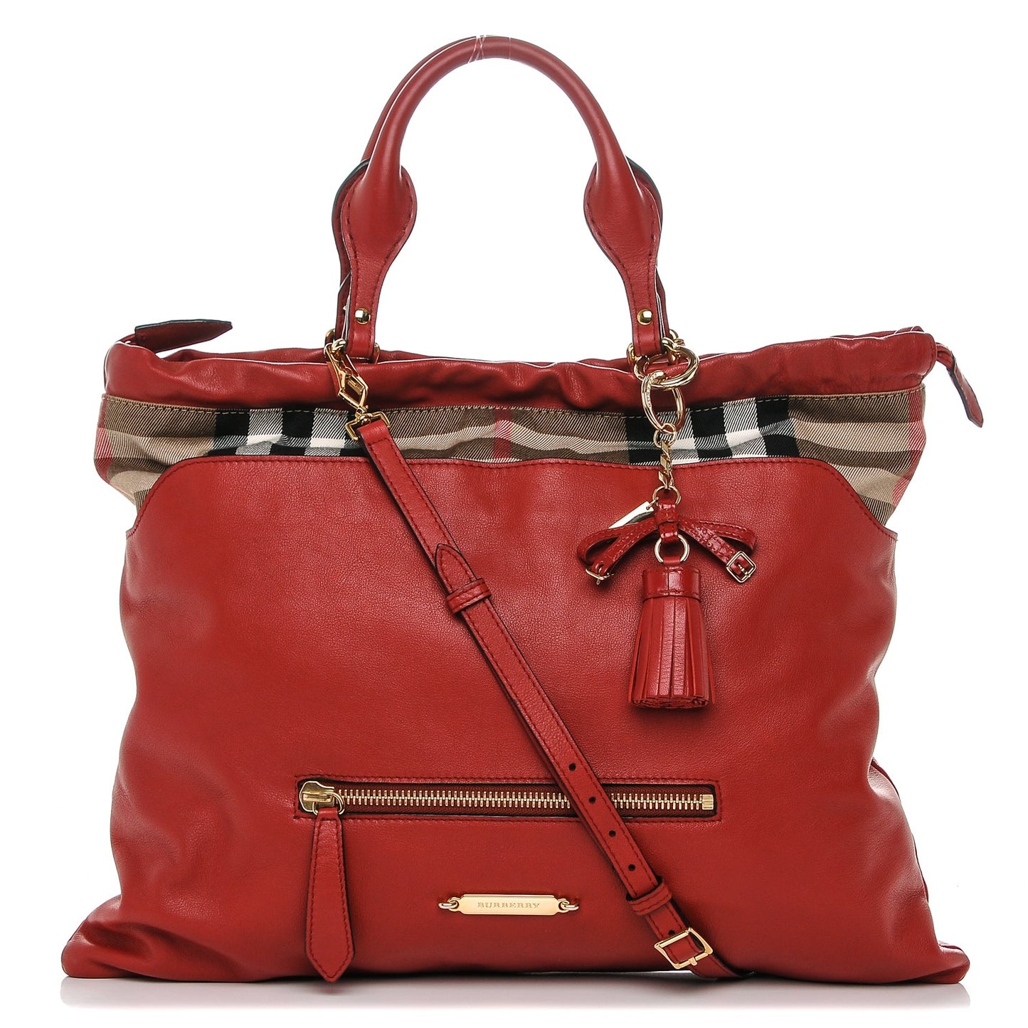 Calfskin House Check Big Crush Military Red