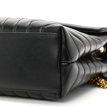 Saint Laurent Calfskin Y Quilted Monogram Medium Loulou Chain Satchel Black 11 of 12